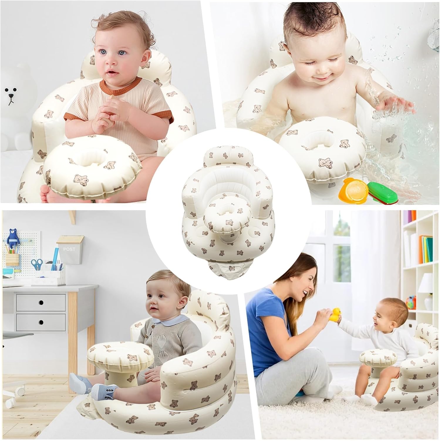 Thumbnail 5 de Ryvera Inflatable Baby Chair with Built-in Air Pump – Portable, Supportive Seating for 3–36 Months
