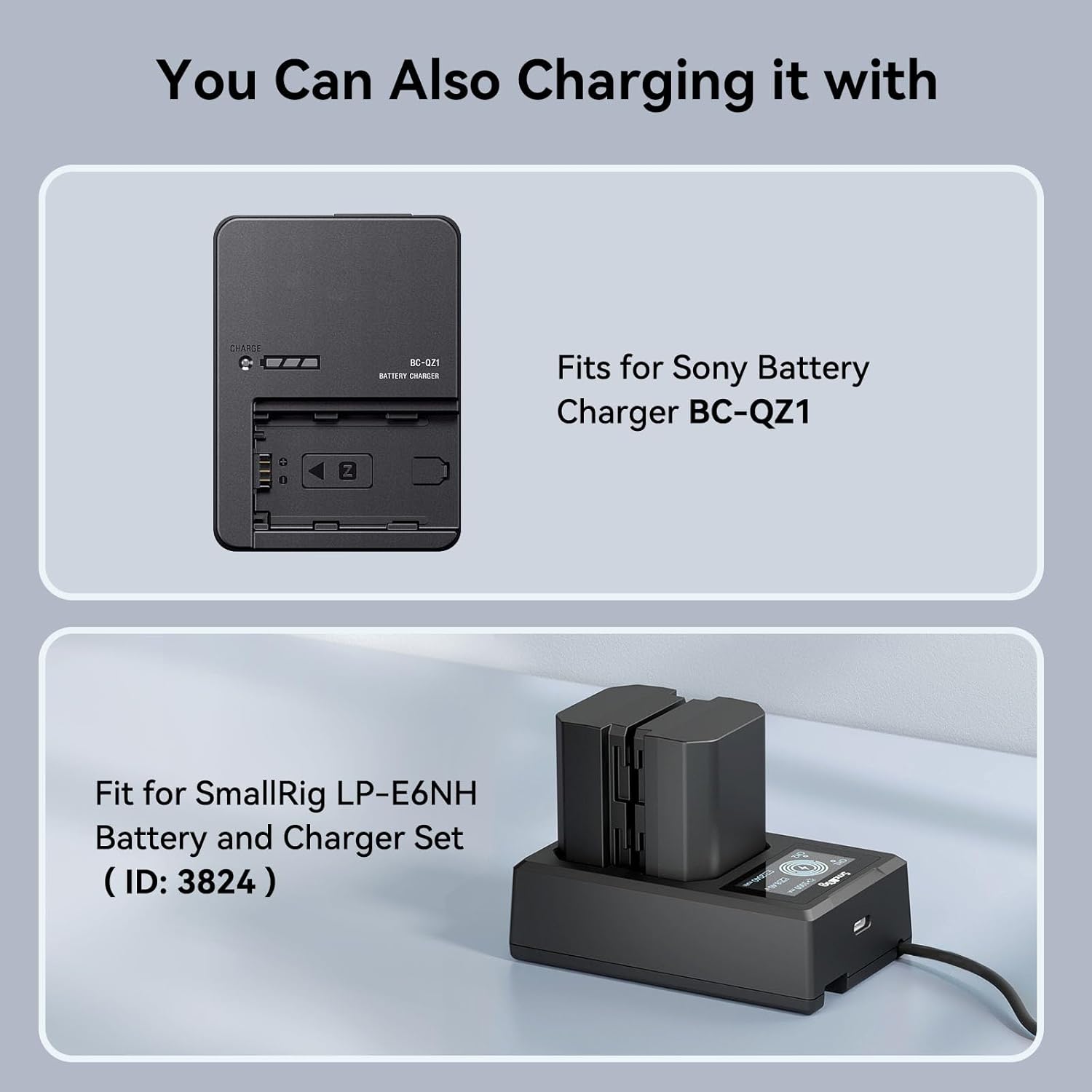 Thumbnail 6 de SMALLRIG 2400mAh USB‑C Camera Battery for Sony NP‑FZ100 (NP‑FZ100 compatible, 4265B)