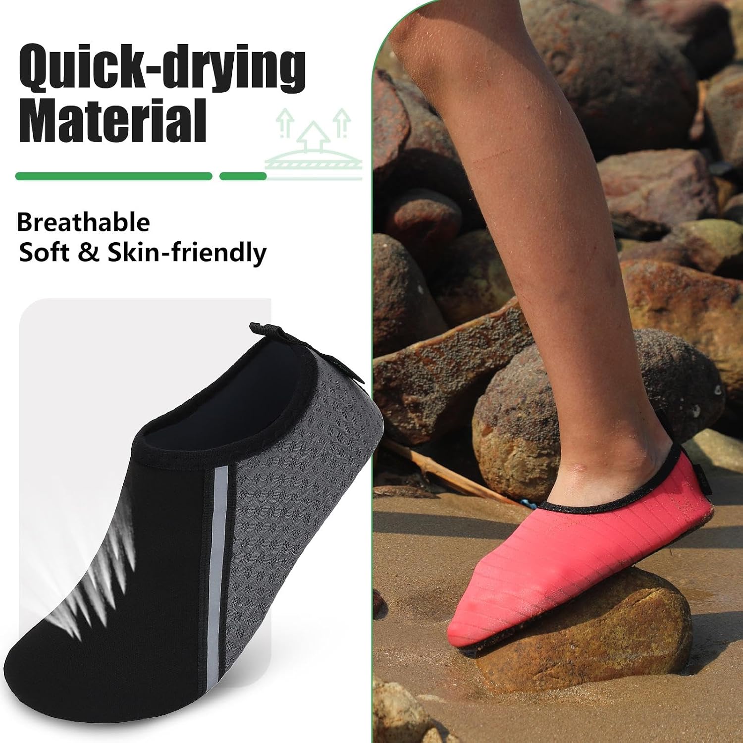 Detalle 2 de SAGUARO Scarpette da Scoglio – Scarpe sportive acquatiche unisex, modello resistente e comodo