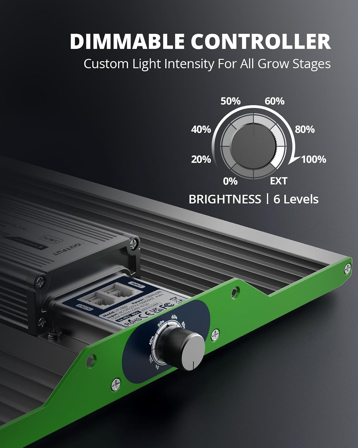 Thumbnail 4 de VIPARSPECTRA P1000 100W LED Grow Light, Full Spectrum, Dimmable, Daisy Chain