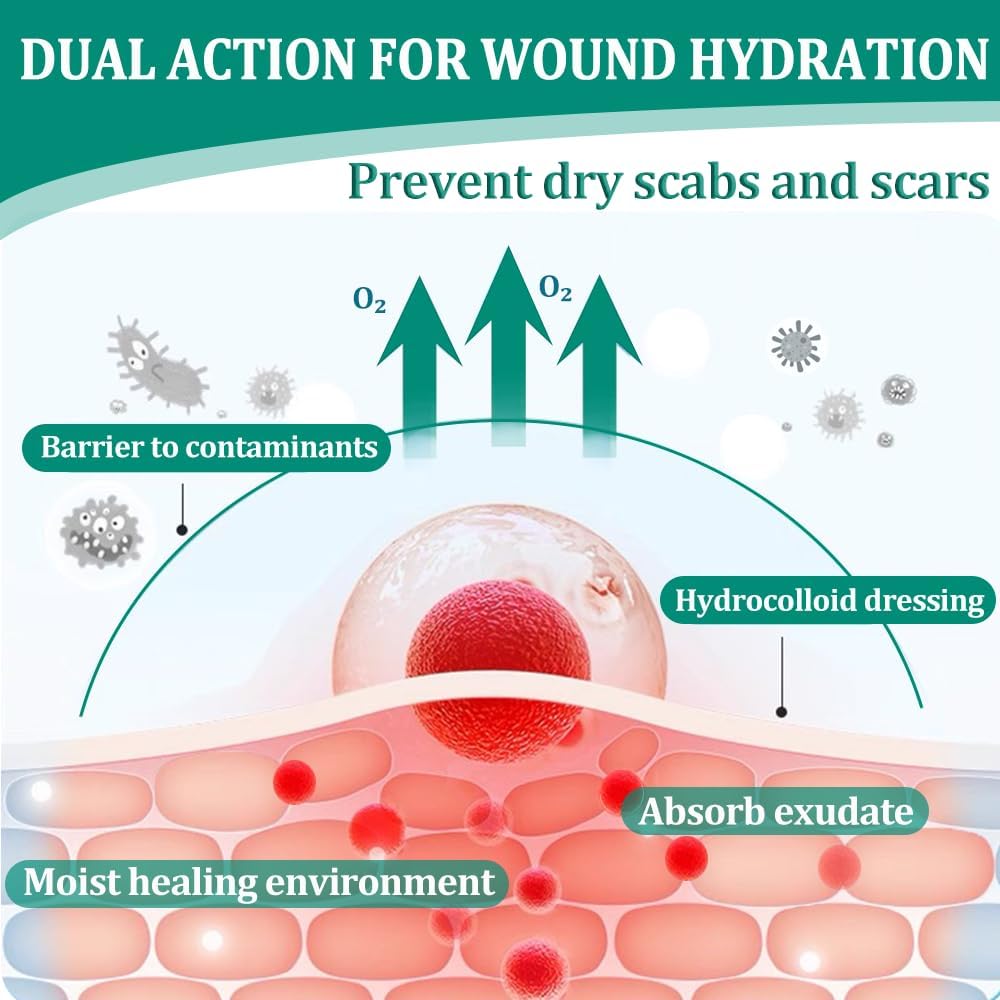 Thumbnail 4 de Hydrokolloid Pflaster Rolle (5 cm x 200 cm) – wasserfest, atmungsaktiv und zuschneidbar für Blasen & wundgeschützte Haut