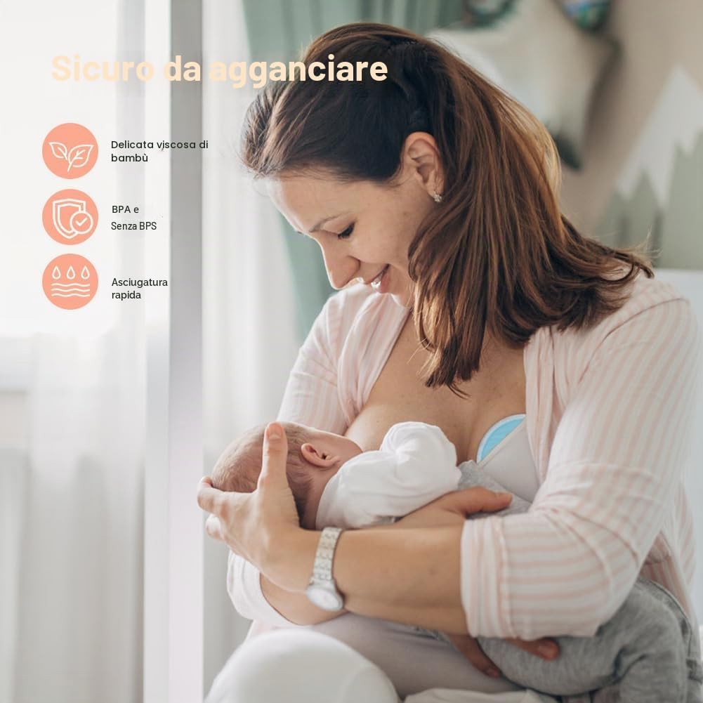 Thumbnail 6 de Coppette Assorbilatte lavabili in bambù biologico Aolso – 14 pezzi, assorbenti e riutilizzabili