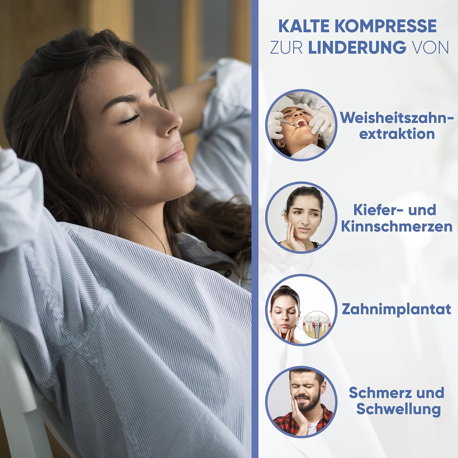 Thumbnail 3 de ICEHOF Kühlpads Weisheitszähne (4x) – Kühlkompresse für Kiefer & Gesicht nach Zahn-OP