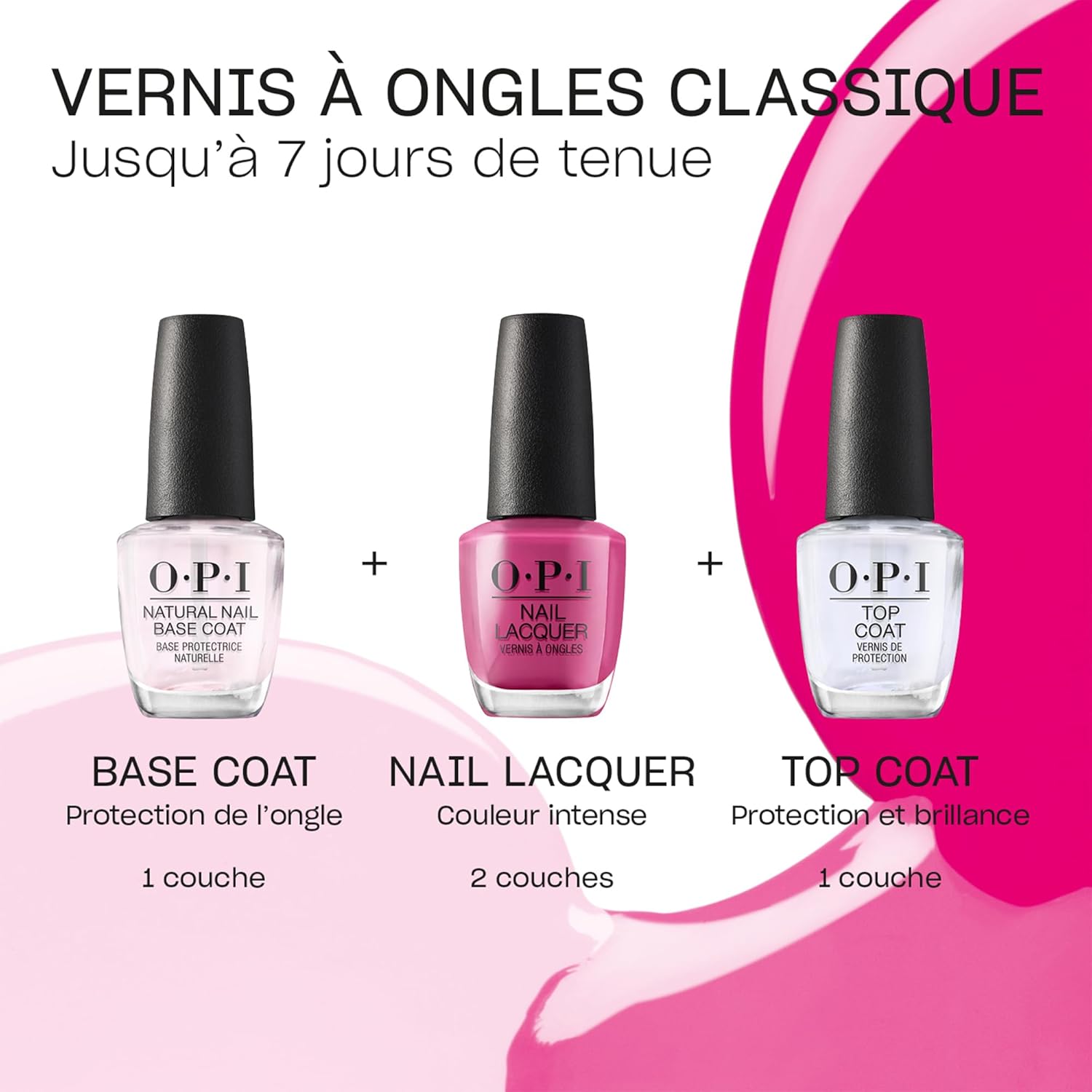 Thumbnail 3 de OPI Base Coat Natural Nail Base Coat – base classique pour vernis à ongles, 15 ml
