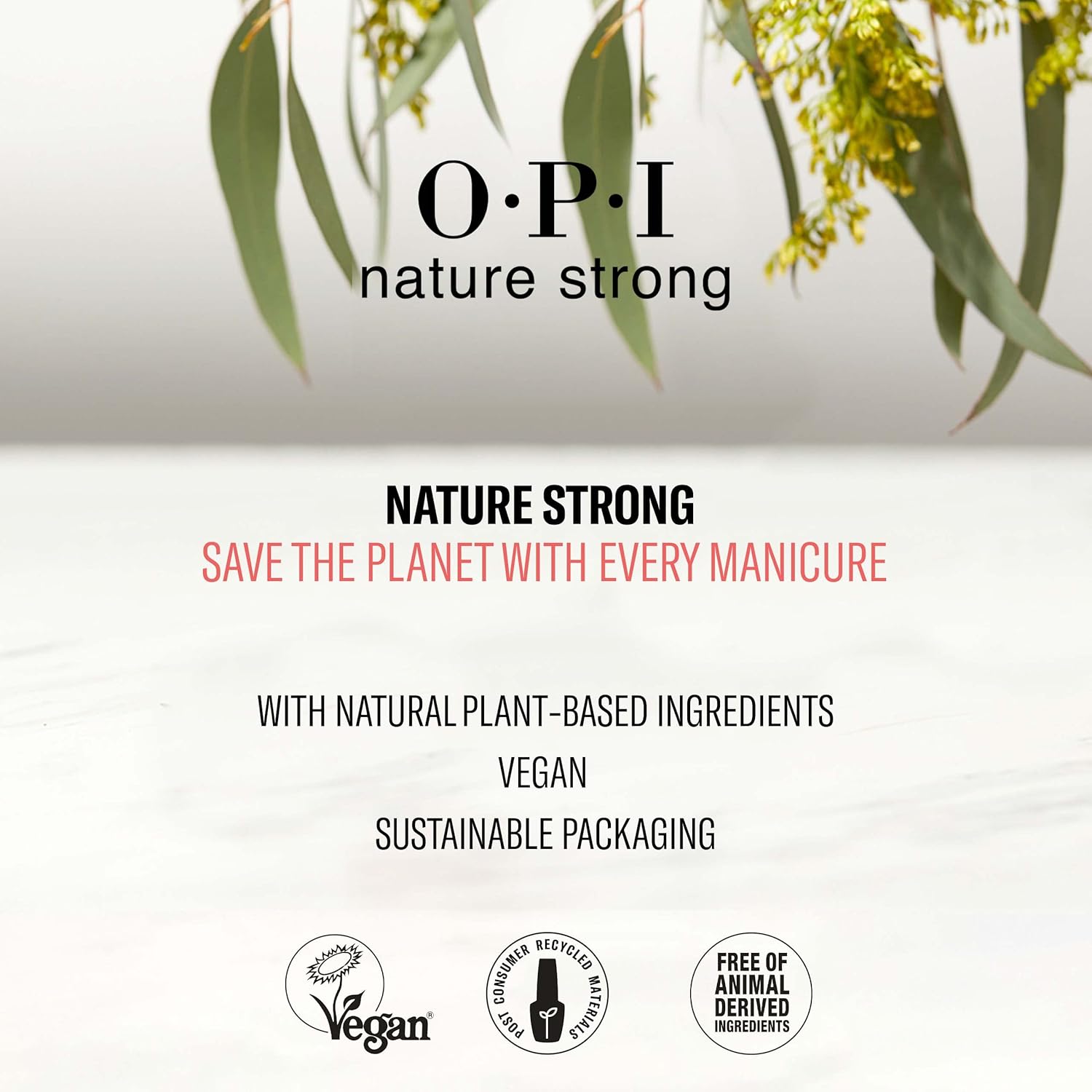 Thumbnail 3 de OPI Nature Strong Nail Polish (Vegan) – Quick Dry, Long-Lasting Pink & Red Colour – 15ml