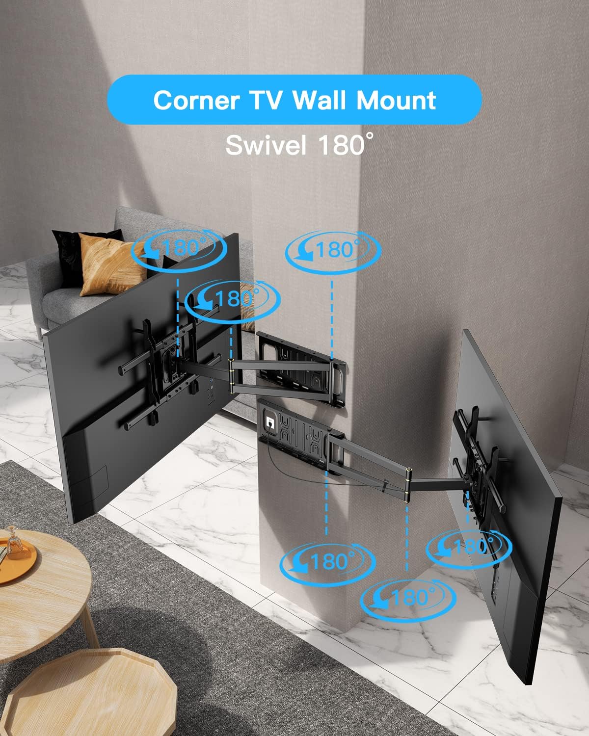 Thumbnail 2 de WHYFONE long reach TV wall bracket 650mm