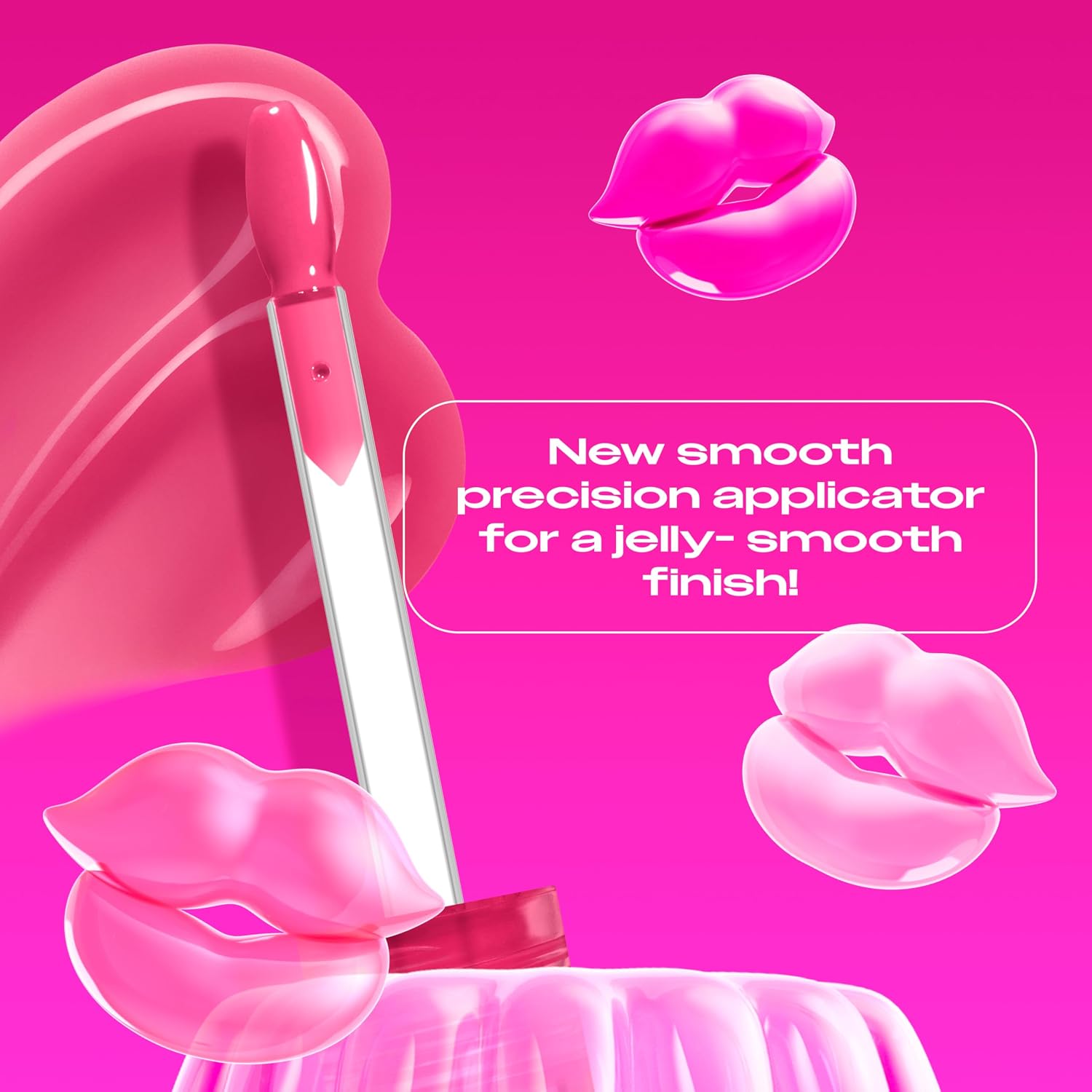 Detalle 2 de NYX Professional Makeup Jelly Job (Jelly Jammin) – Lucidalabbra ultra brillante con applicatore a spatola, formula vegana