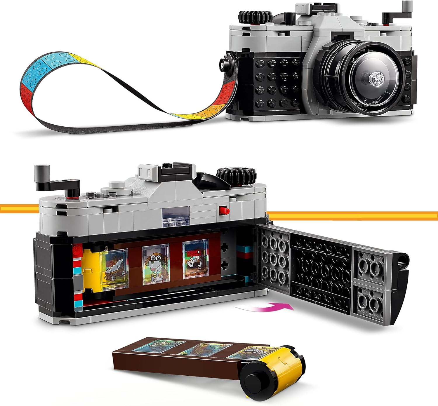 Detalle de LEGO Creator 3in1 Retro Camera Toy: Camera, Video Camera and TV Set (31147)