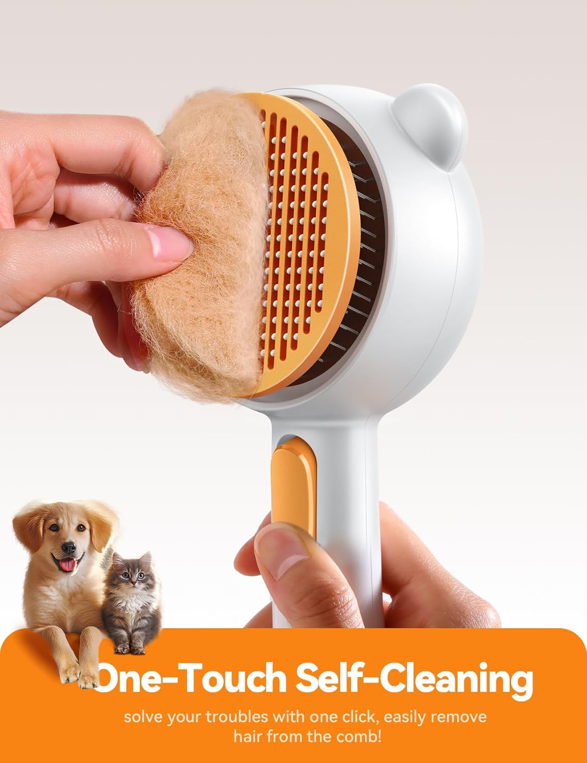 Detalle de FEELNEEDY Cat brush for shedding, 150 min