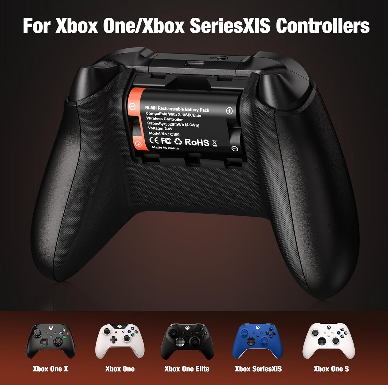 Thumbnail 6 de HELLCOOL Xbox Controller Battery Pack with LED charging indicator (2x5520mWh)