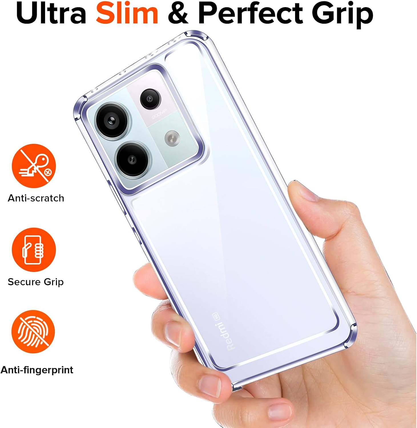 Thumbnail 7 de ivoler Funda Transparente con Cristal para Xiaomi Redmi Note 13 Pro 5G