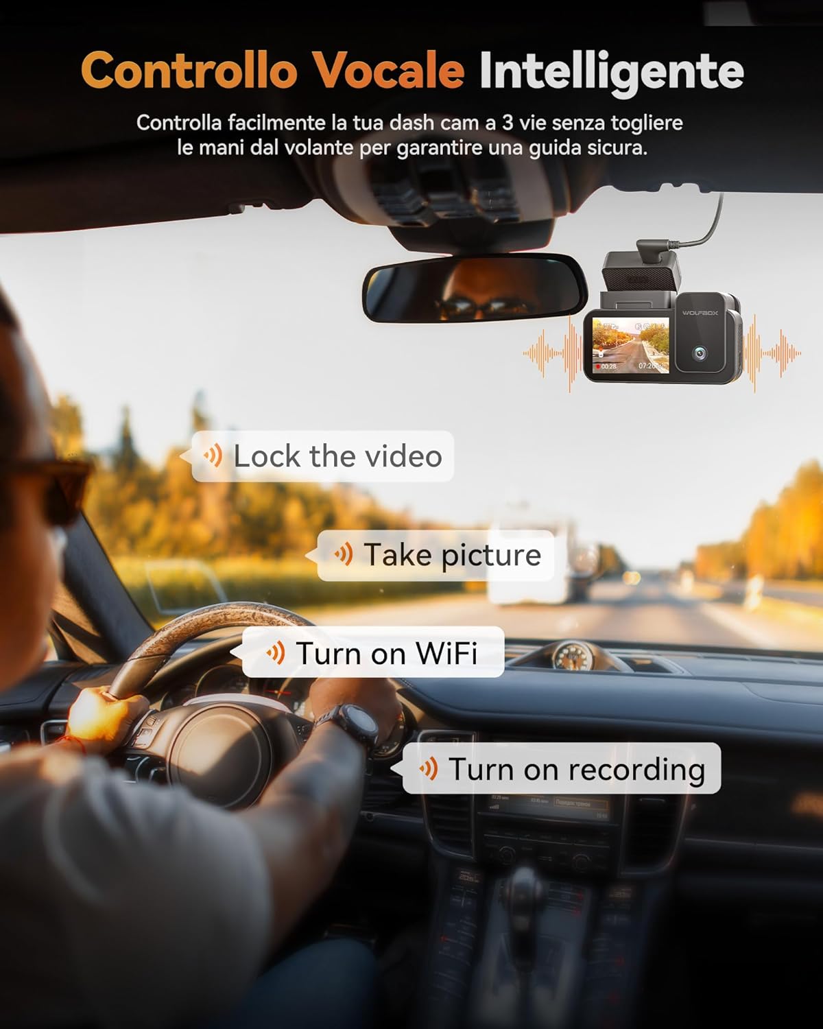 Thumbnail 6 de WOLFBOX Starvis 2 X5 telecamera auto 8MP 128GB