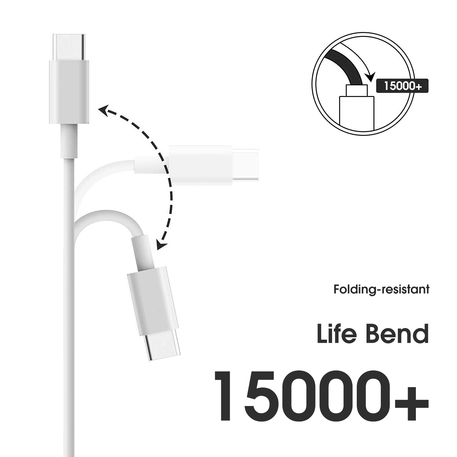 Detalle de Apple MFi USB‑C to Lightning 1m + 1.8m cable