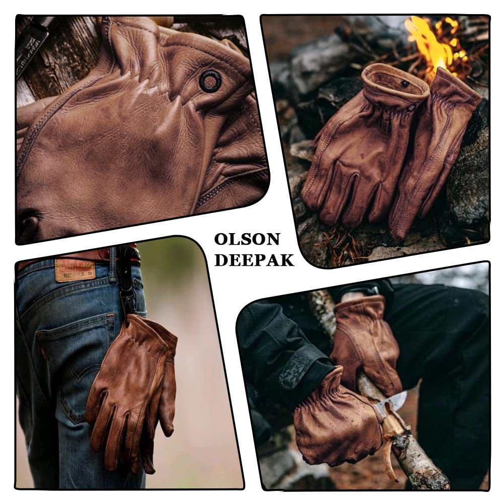 Detalle de OLSON DEEPAK cowhide work gloves Large