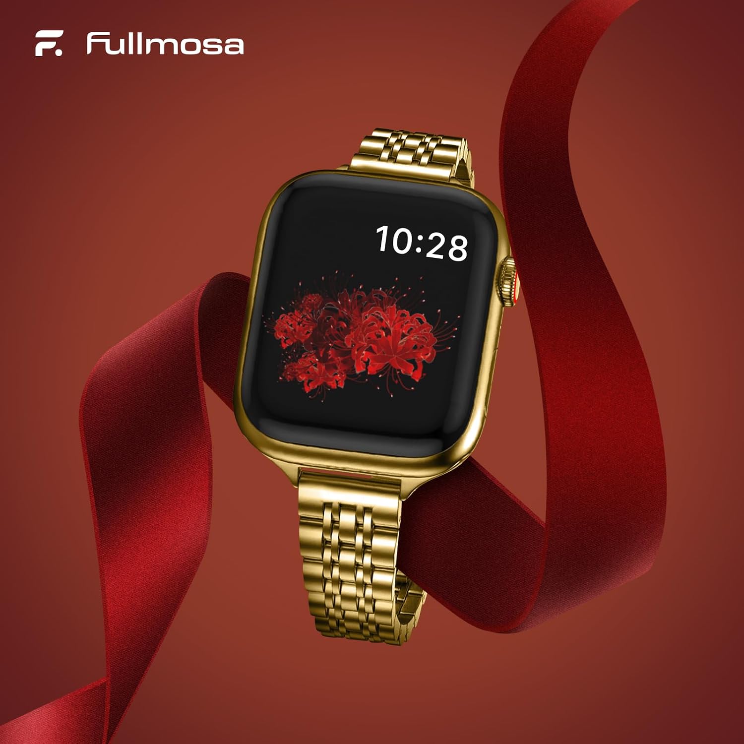 Thumbnail 6 de Fullmosa Slim Metal Straps (Gold) for Apple Watch 46mm–49mm – 7-link stainless steel band