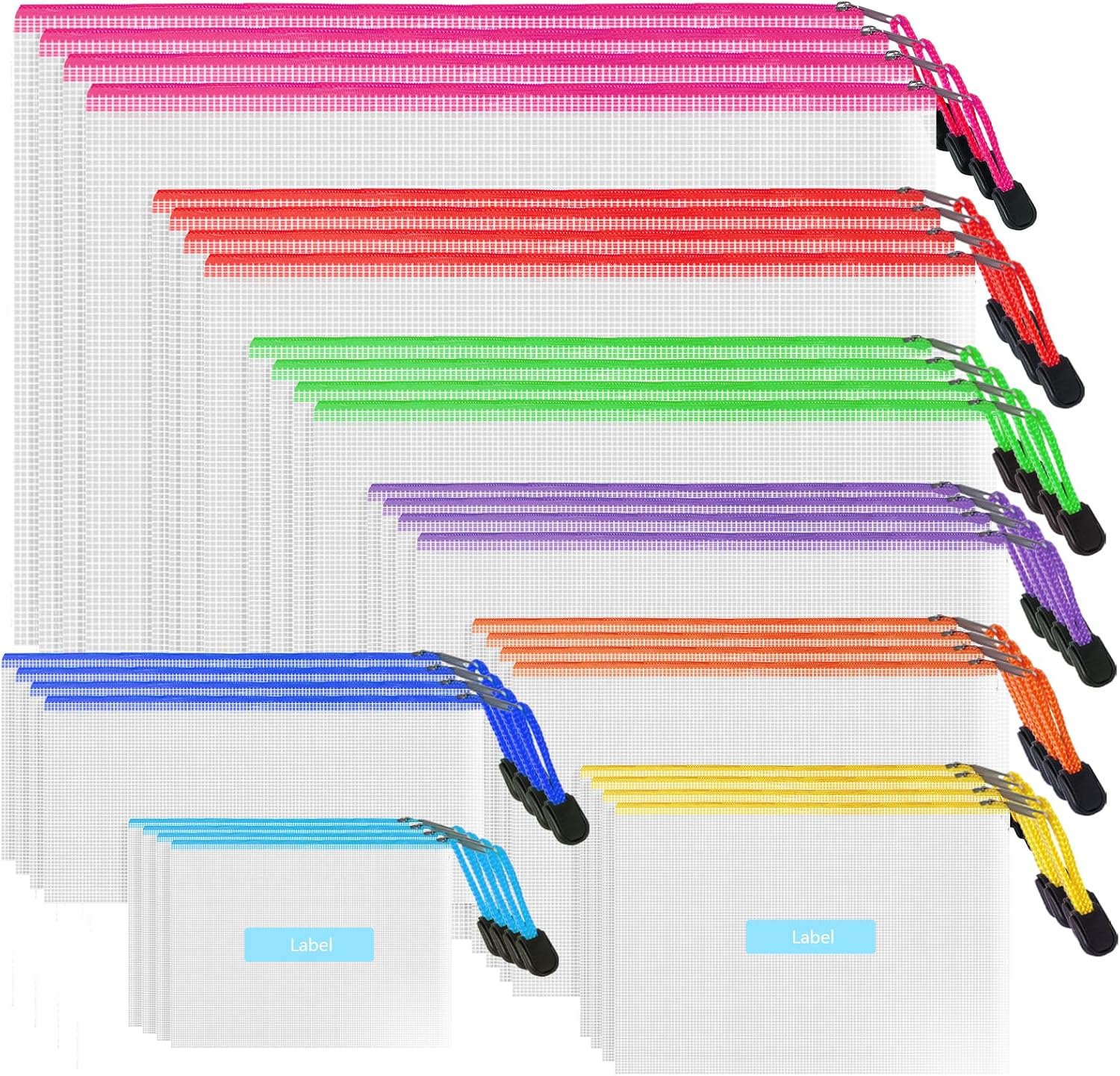 Thumbnail 6 de A3 Zip Wallets Plastic Wallet 12-pack