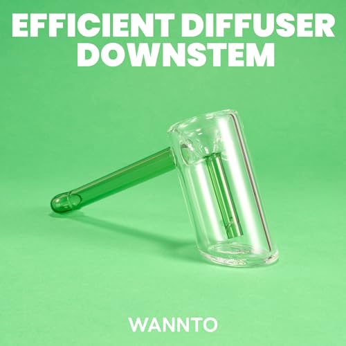 Thumbnail 5 de WANNTO Hammer Mini Bong – 15.5cm Borosilicate Glass Water Pipe