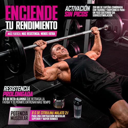Thumbnail 1 de Pre Entreno Life Pro Elektro 400g – Potencia y bombeo con Citrulina Malato 8000 mg