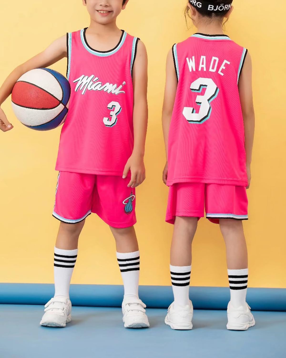 Thumbnail 2 de ISOVNUS Completo da Basket Bambino 2 Pezzi – Maglietta e Pantaloncini, 3–15 Anni