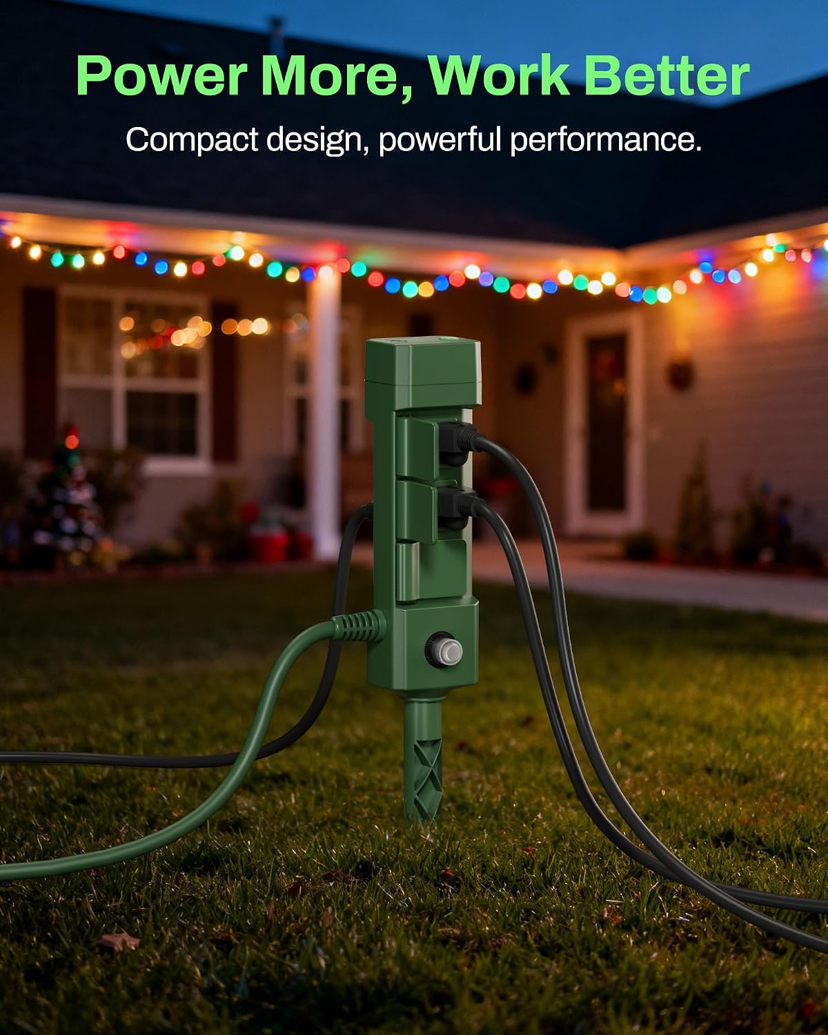Thumbnail 3 de BN-LINK BNC-U13L Outdoor Power Stake Timer, 6 Outlets, Dusk-to-Dawn Sensor