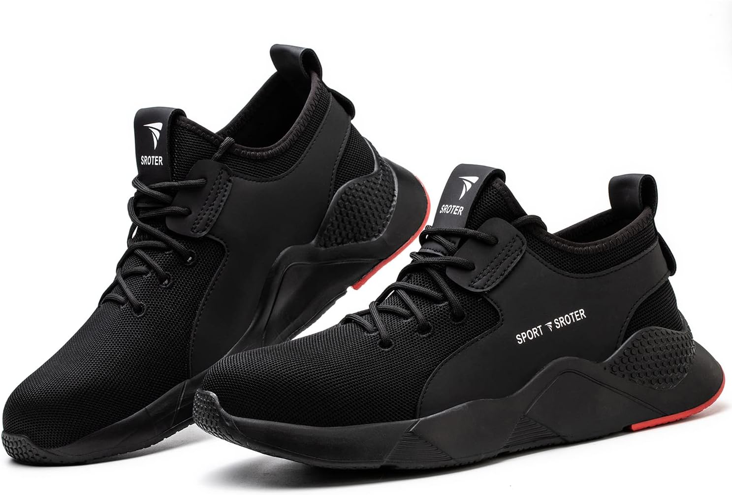 Thumbnail 2 de Black Safety Shoes Mens Safety Trainers with Steel Toe Cap and Kevlar Midsole