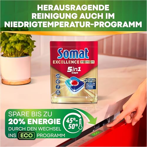 Thumbnail 6 de Somat Excellence Premium 5in1 (75 Caps) – Spülmaschinentabs mit Extra Boost