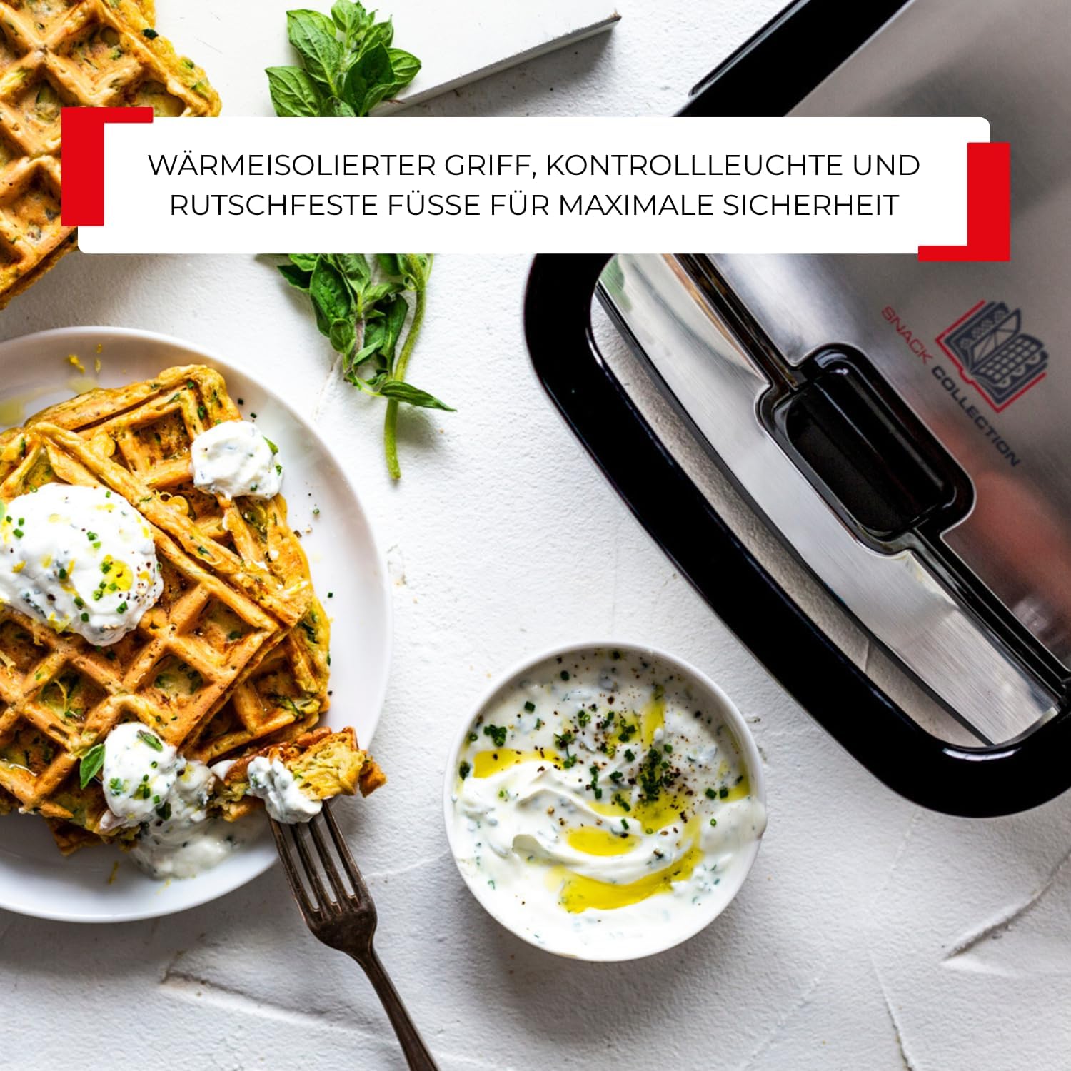 Thumbnail 5 de Tefal Snack Collection Sandwich- und Waffelmaker SW852D (700 W) mit antihaftbeschichteten Platten
