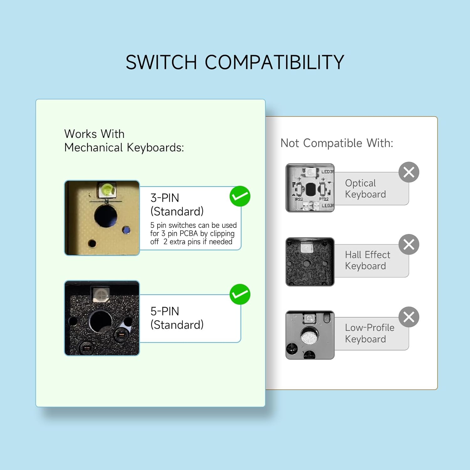 Thumbnail 3 de Akko Rosewood Linear Switch 40gf, 45 pcs ⌨