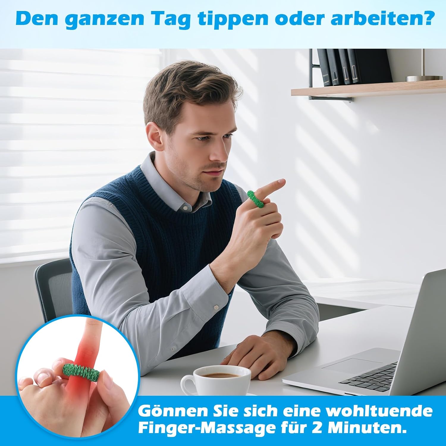 Thumbnail 6 de YANGTSUNG Akupressur-Ring Set (24 Stück) – Fingermassageringe für Stressabbau & Durchblutung