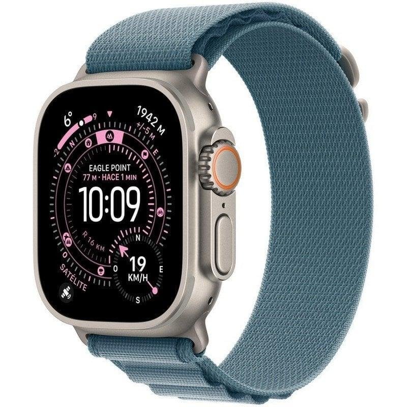 Detalle de Apple Watch Ultra 3 GPS + Cellular 49mm Titanio + Correa Loop Alpine Azul Claro (Talla Pequeña) – ficha de compra
