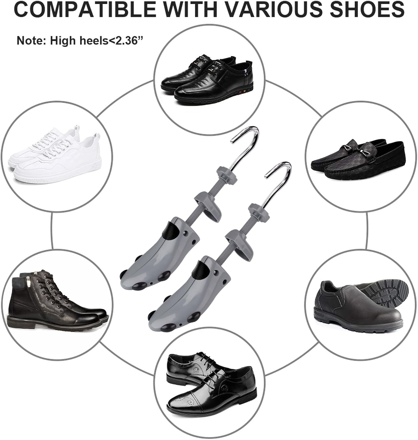 Detalle 2 de CHERAINTI Shoe Stretcher, Men’s Sizes 9.5–13