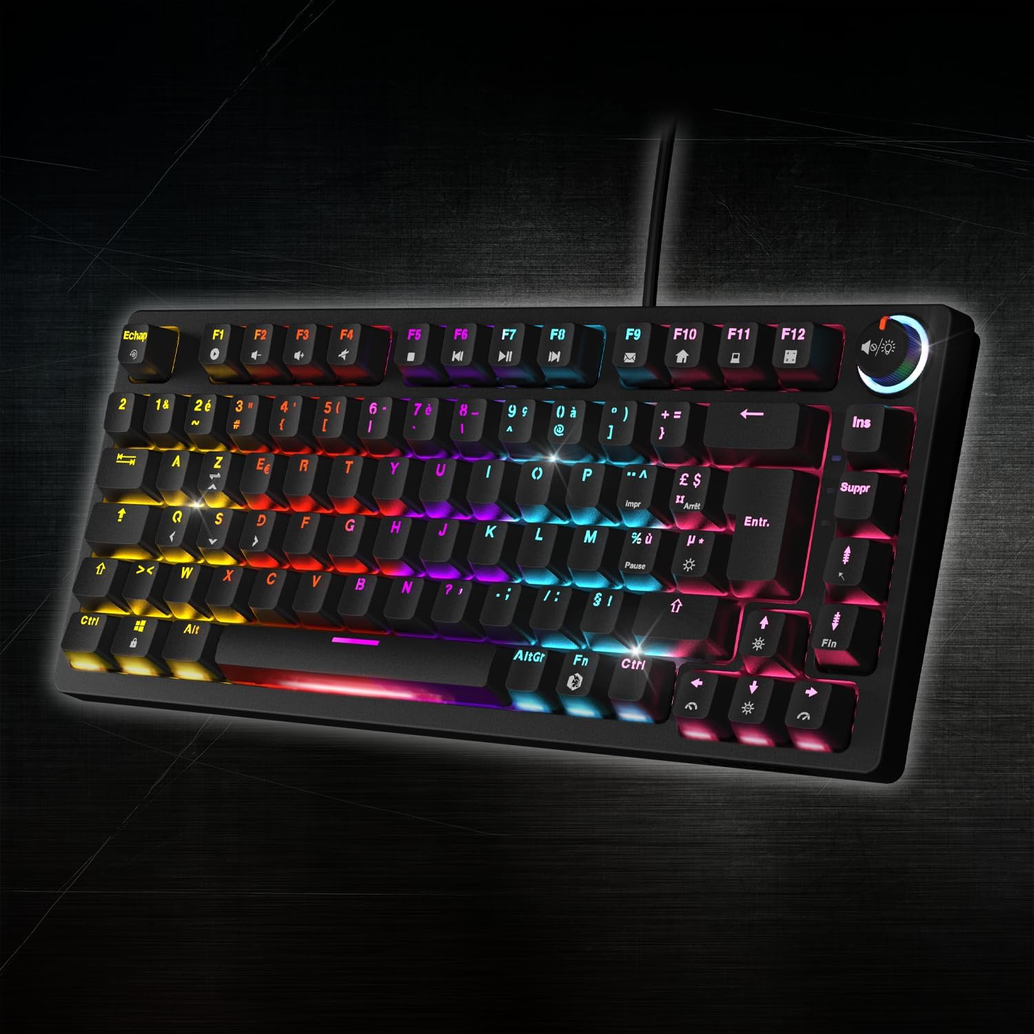 Thumbnail 3 de Empire Gaming K248 tastiera meccanica gaming cablata MX Red con RGB (layout FR AZERTY) e USB Type-C