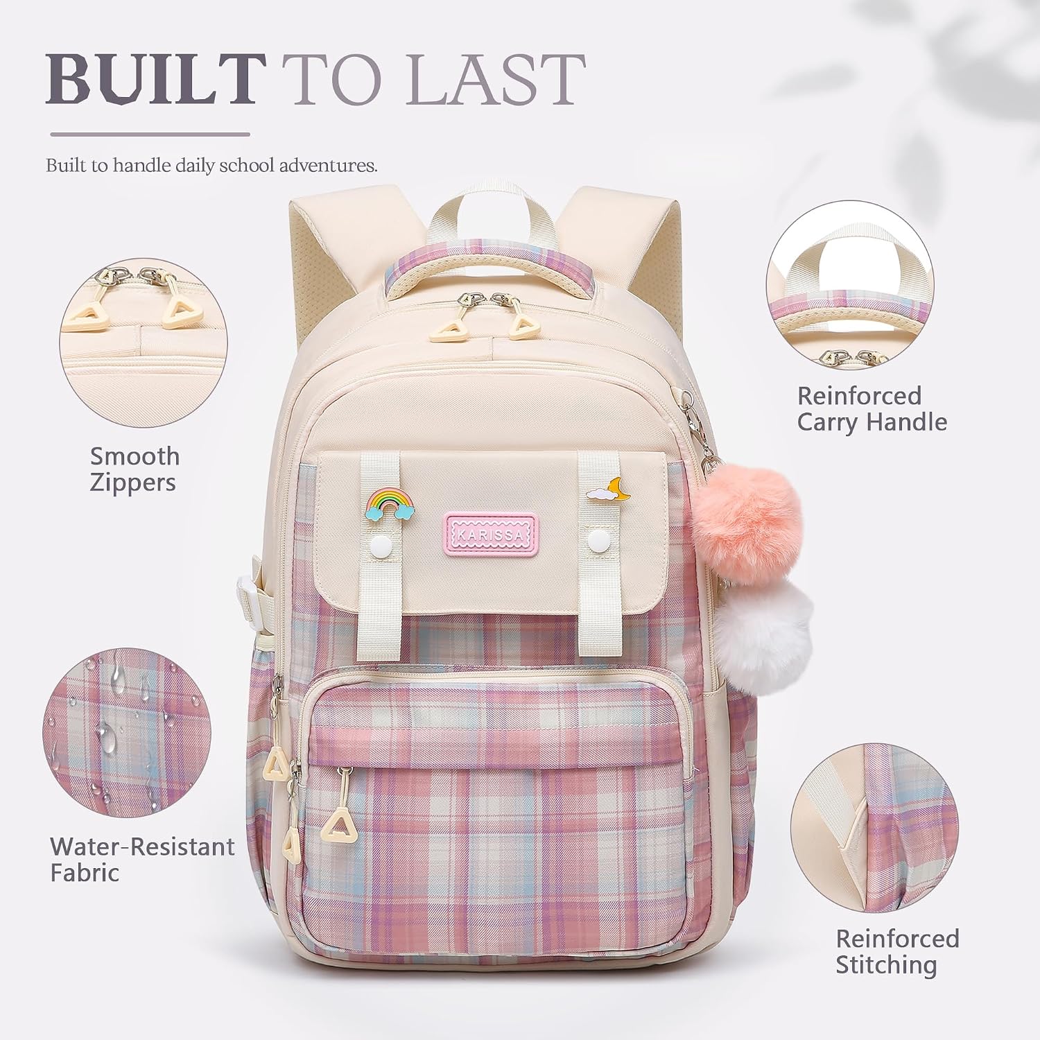 Thumbnail 6 de Alrisg Girls School Backpack Set