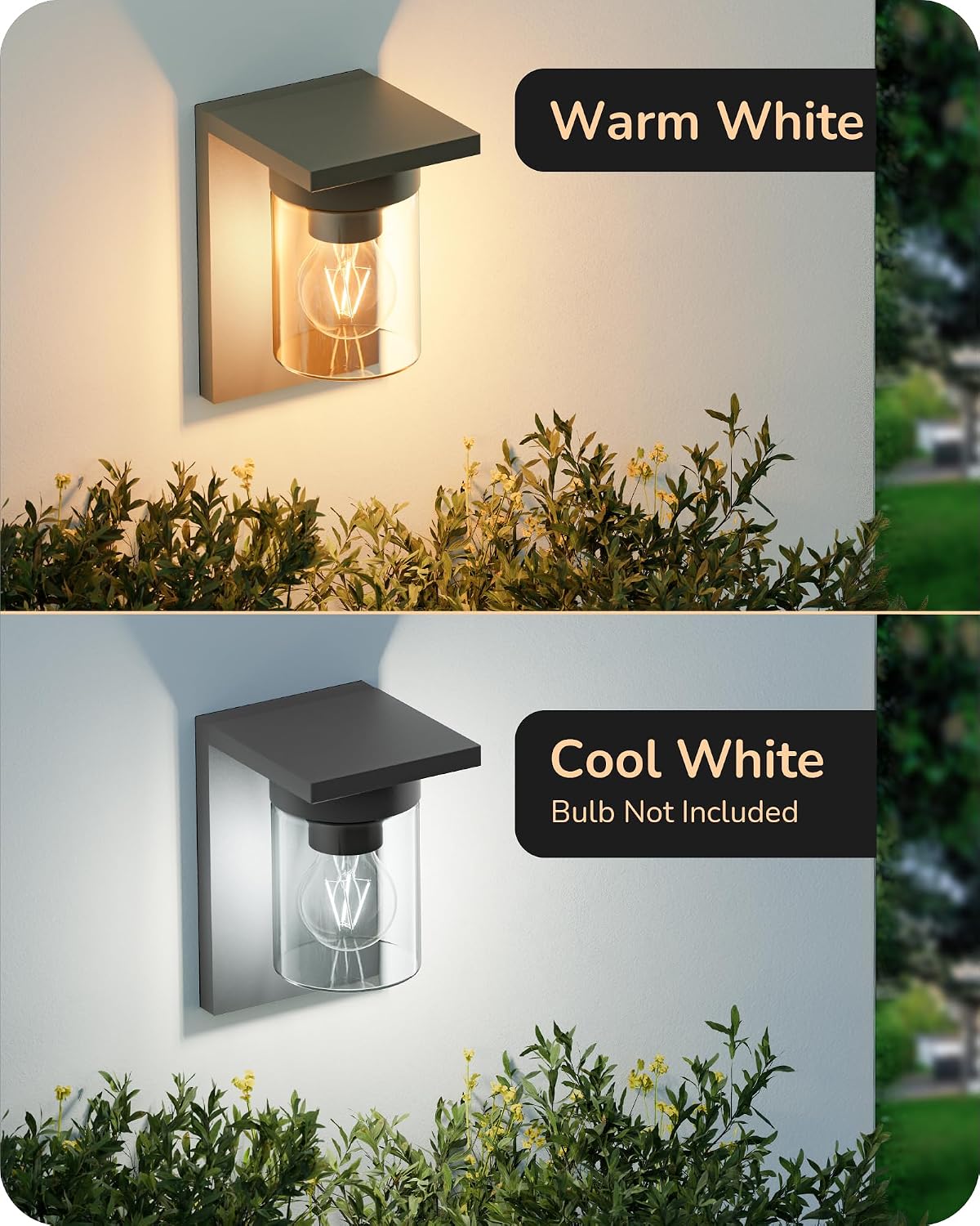Thumbnail 5 de EDISHINE Vintage Outdoor Wall Lantern Light (IP44) with E27 Socket in Anthracite