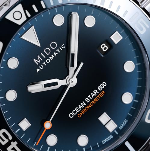Thumbnail 7 de MIDO Ocean Star 600 Chronometer – Schweizer Automatikuhr für Herren, blaues Zifferblatt, Gehäuse 43,5 mm