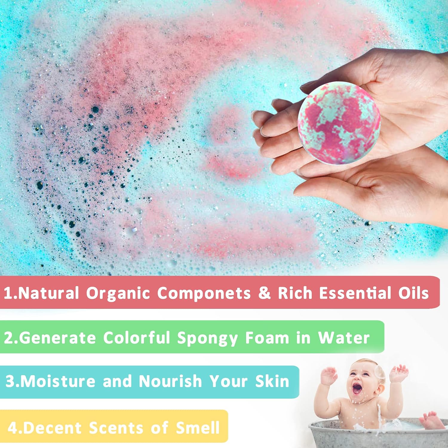 Thumbnail 5 de Unicorn Bath Bombs with Surprise Inside
