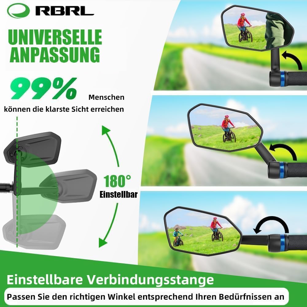 Thumbnail 1 de RBRL Fahrradspiegel 360° Verstellbar