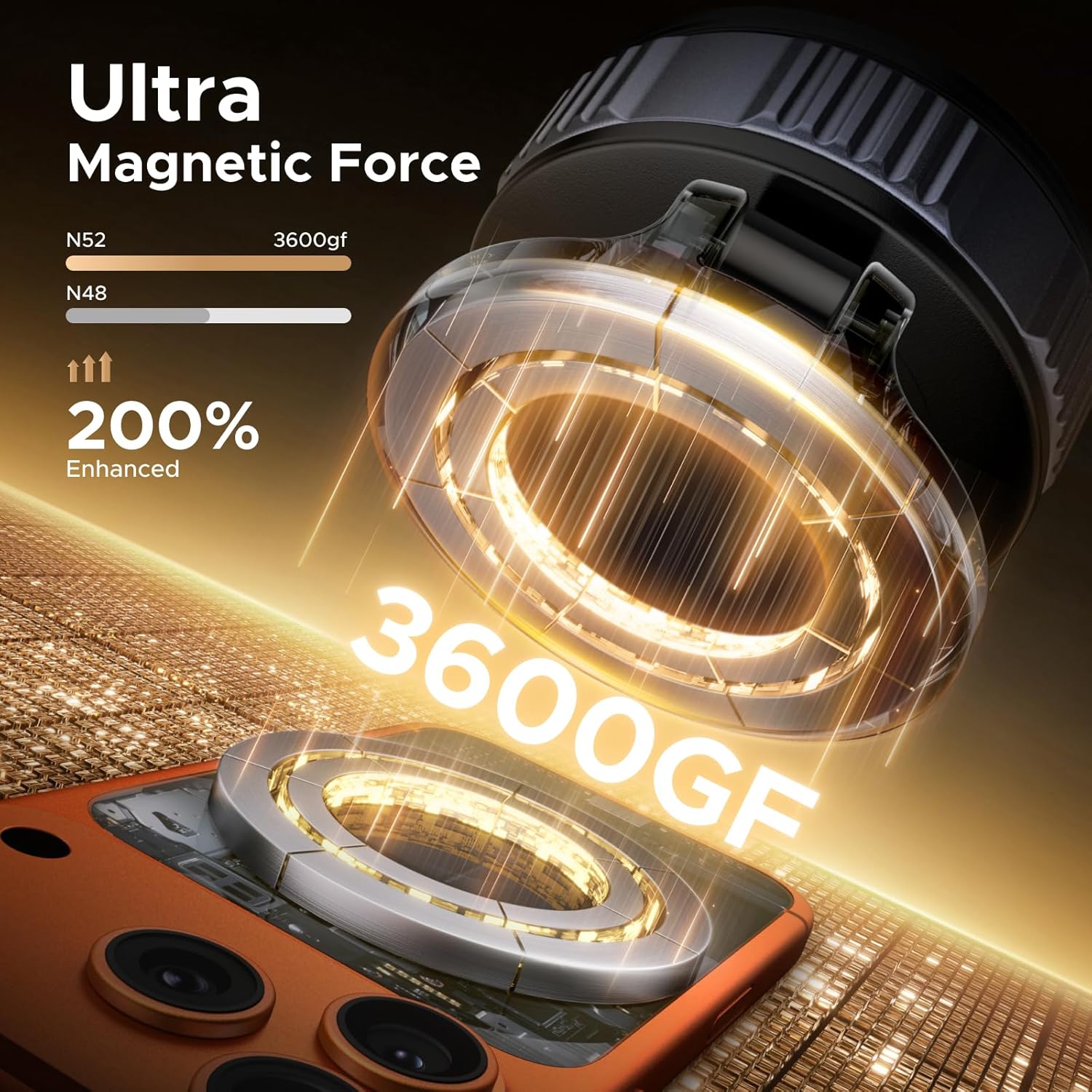 Thumbnail 2 de UGREEN Vacuum Magnetic Phone Holder for Cars