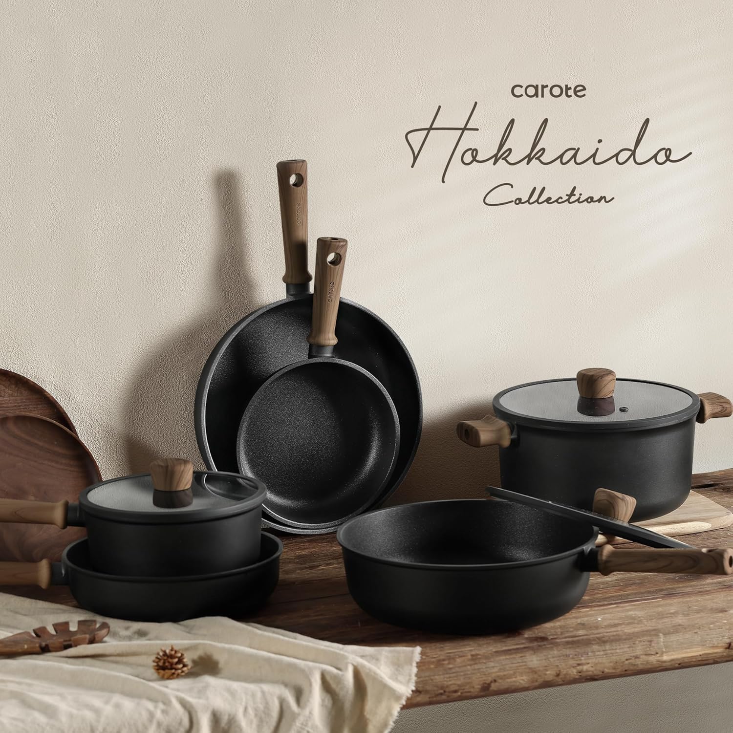 Thumbnail 6 de CAROTE 44pcs Titanium Nonstick Cookware Set