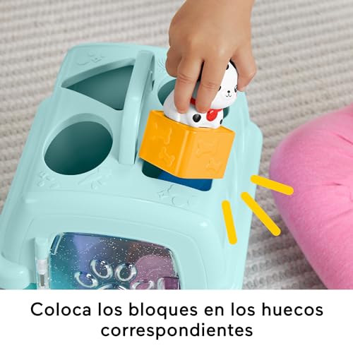 Detalle de Fisher-Price FP Pets Transportín Clasifica y Guarda: juguete de clasificación de formas para bebés desde 6 meses