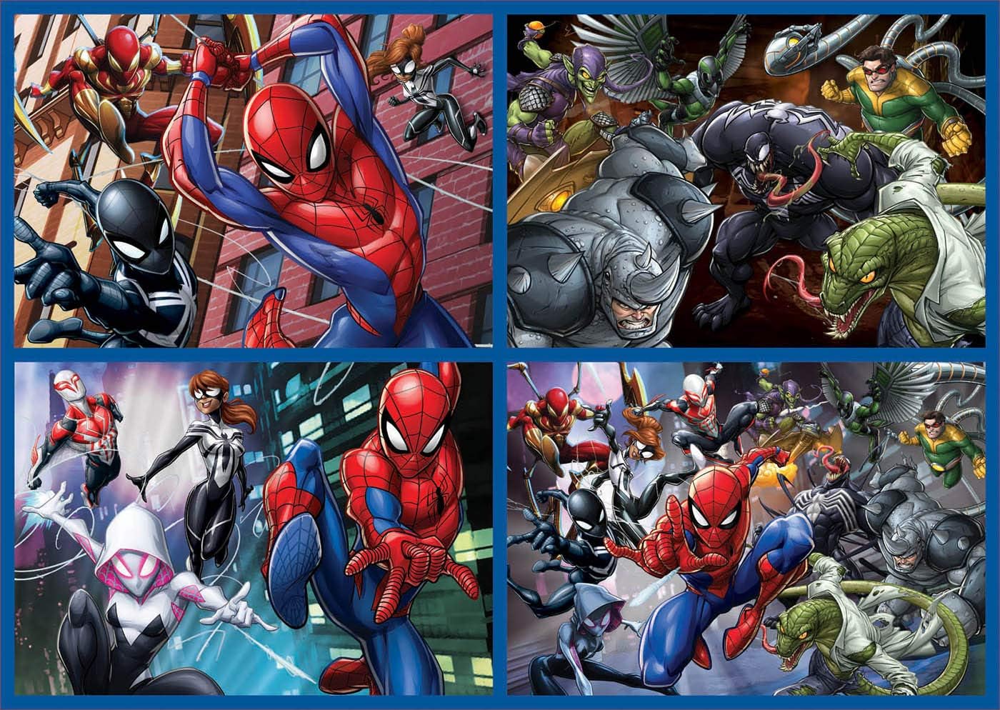 Thumbnail 1 de Educa 4 puzzles Spiderman progressifs (50/80/100/150 pièces) – MultiPuzzles enfant dès 5 ans