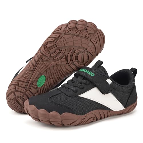 Detalle de SAGUARO Zapatillas Barefoot para niños – Suaves, ligeras y transpirables en negro 35 EU