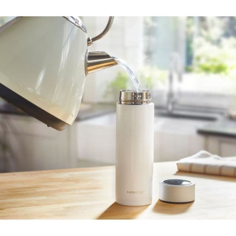Detalle de Nuby Rapidcool Preparador de Biberones Eléctrico de Acero Inoxidable – Listo en 2 Minutos