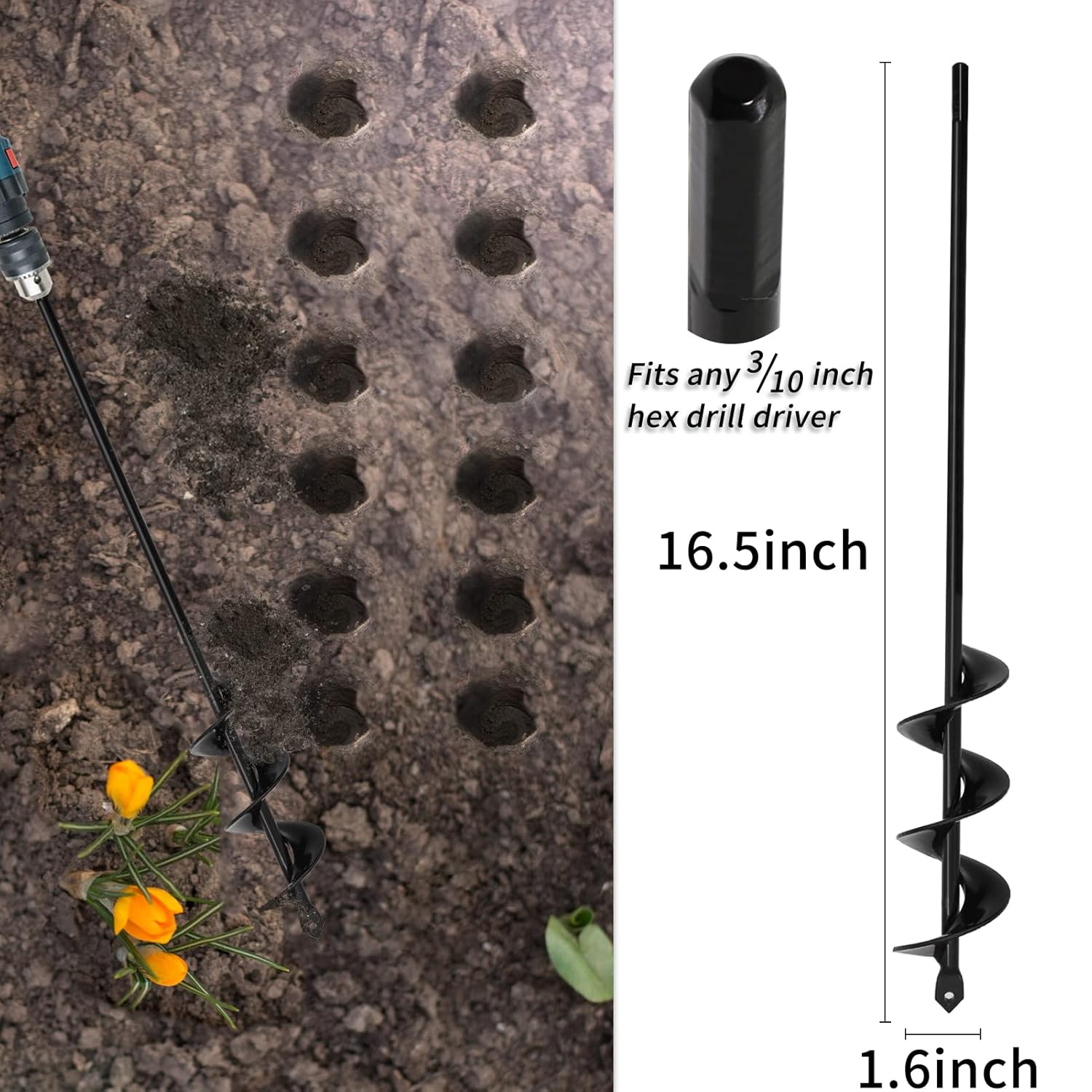 Detalle de TCBWFY Auger Drill Bit 2-Set ⚙