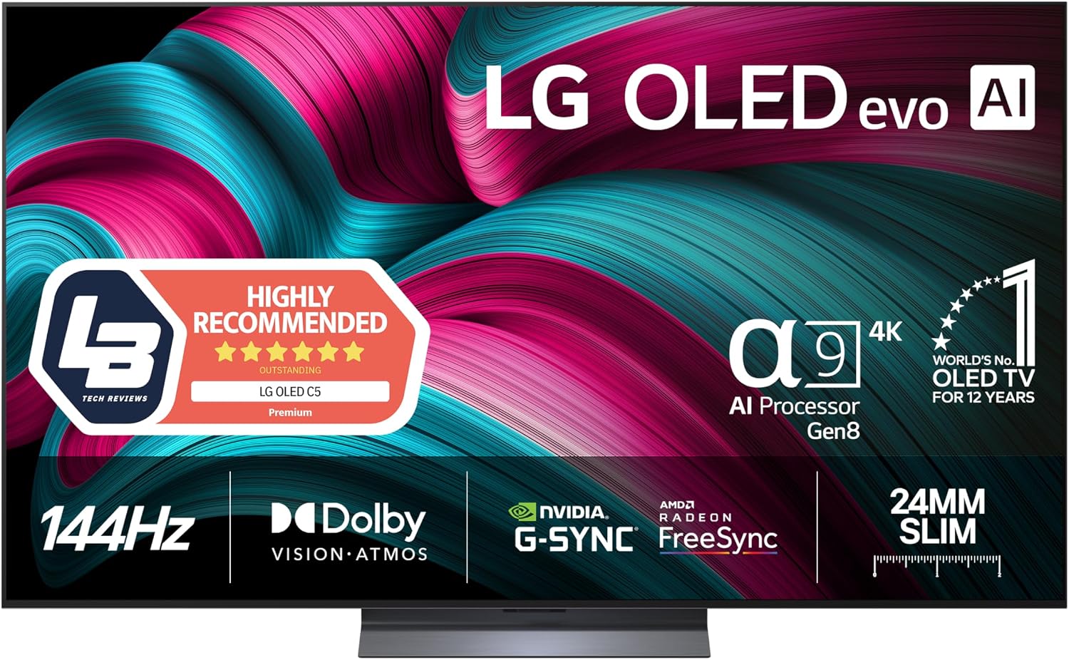 Detalle de LG OLED evo C5 65-tums 4K Smart-TV med 144 Hz, Dolby Vision och webOS 25