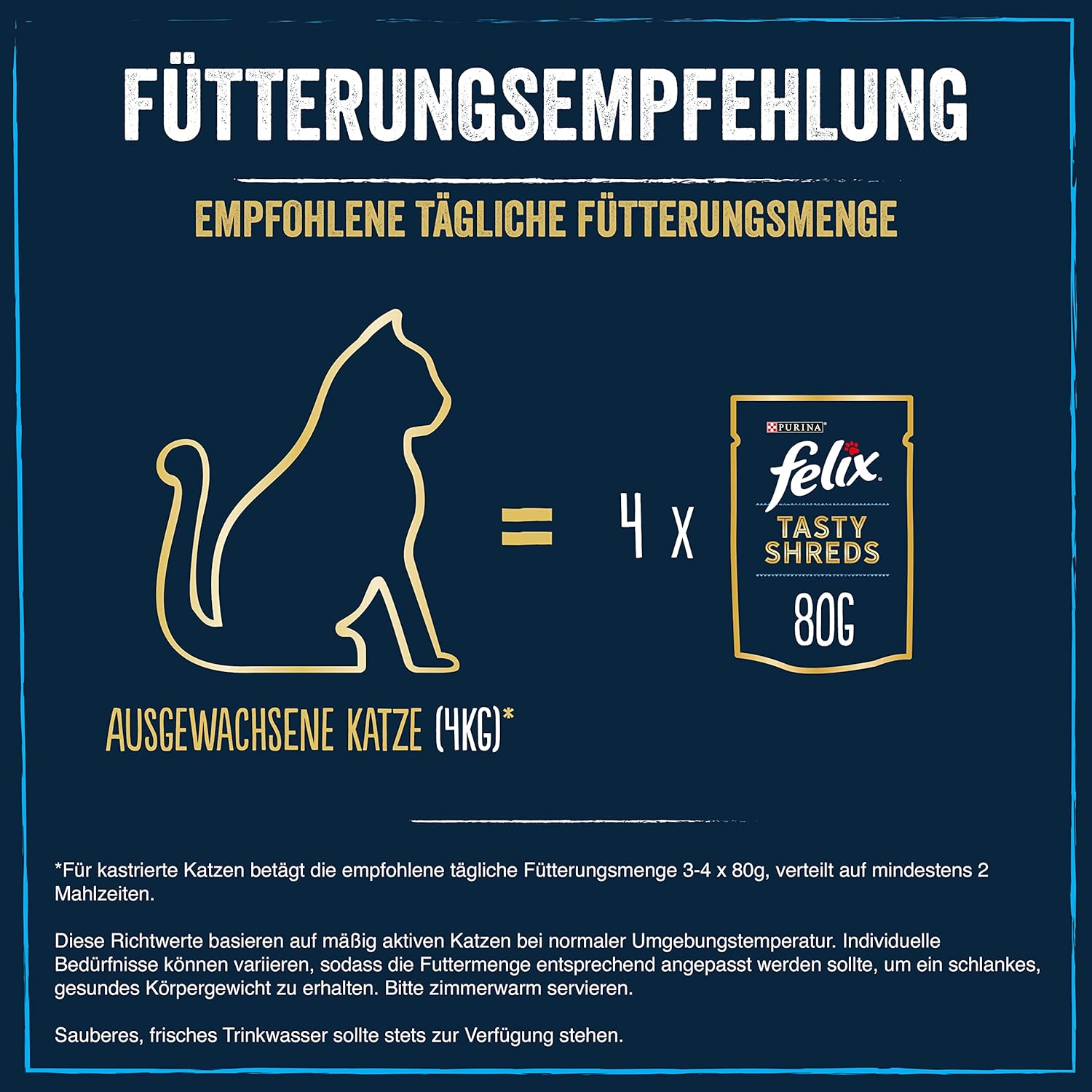Thumbnail 4 de Felix Tasty Shreds Nassfutter in Sauce – Gemischte Vielfalt, 4er Pack (80 g Beutel, 4 x 20 Beutel à 80 g)