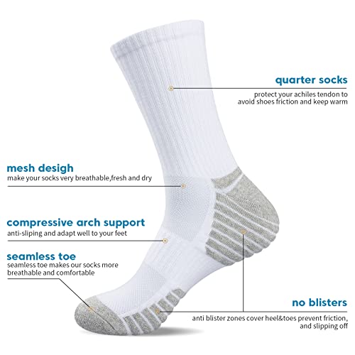 Thumbnail 1 de TANSTC Calcetines largos deportivos antideslizantes y antiampollas (6 pares) talla 39-42