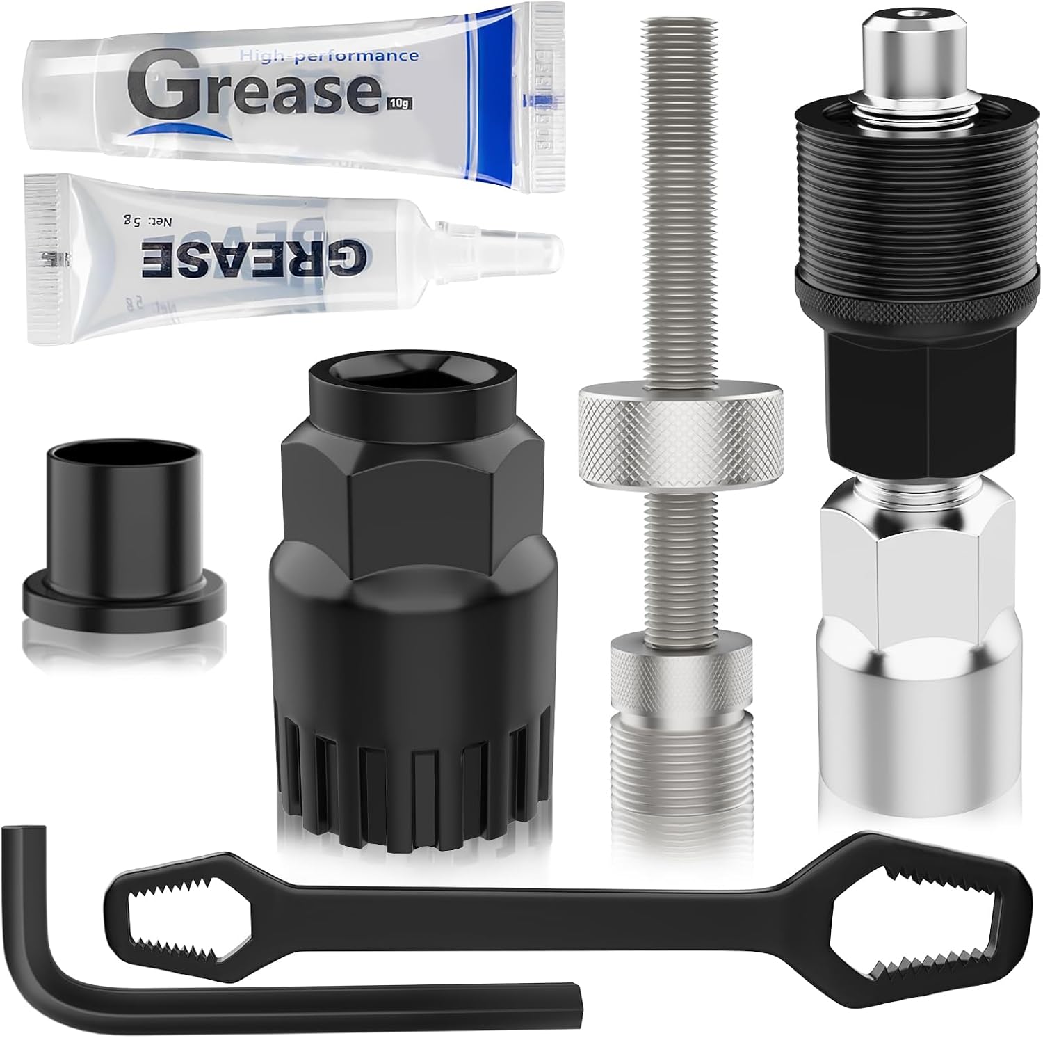 Detalle de Scalnuvyyh XT10SJZZ-11504661 cranktrekkerset voor vierkante en gesplinde trapassen