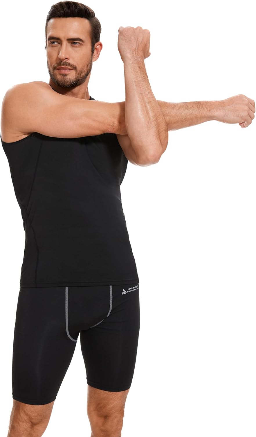 Thumbnail 3 de AMZSPORT canotta compressione da uomo per palestra e running