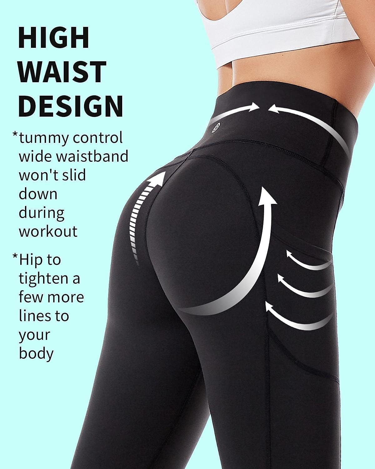 Thumbnail 5 de CAMBIVO Sport Leggings Damen Lang